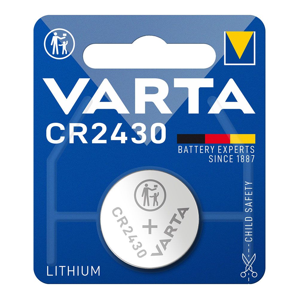 Pilha lithium micro CR2430 3 V Ø24,5 x 3,0 mm blister