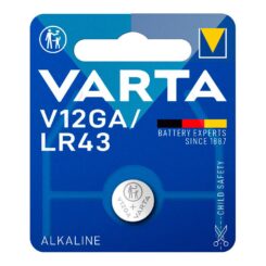 Pilha alcalina micro LR43 - V12GA 1,5 V Ø11,6 x 4,2 mm blister