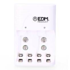 Carregador de pilhas para: 4 pilhas AA - AAA - 9V 220-240V 50Hz
