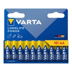 Pilha alkalina longlife power AA - LR06 (cartão blister 10 unid.) Ø14,5 x 50,5 mm