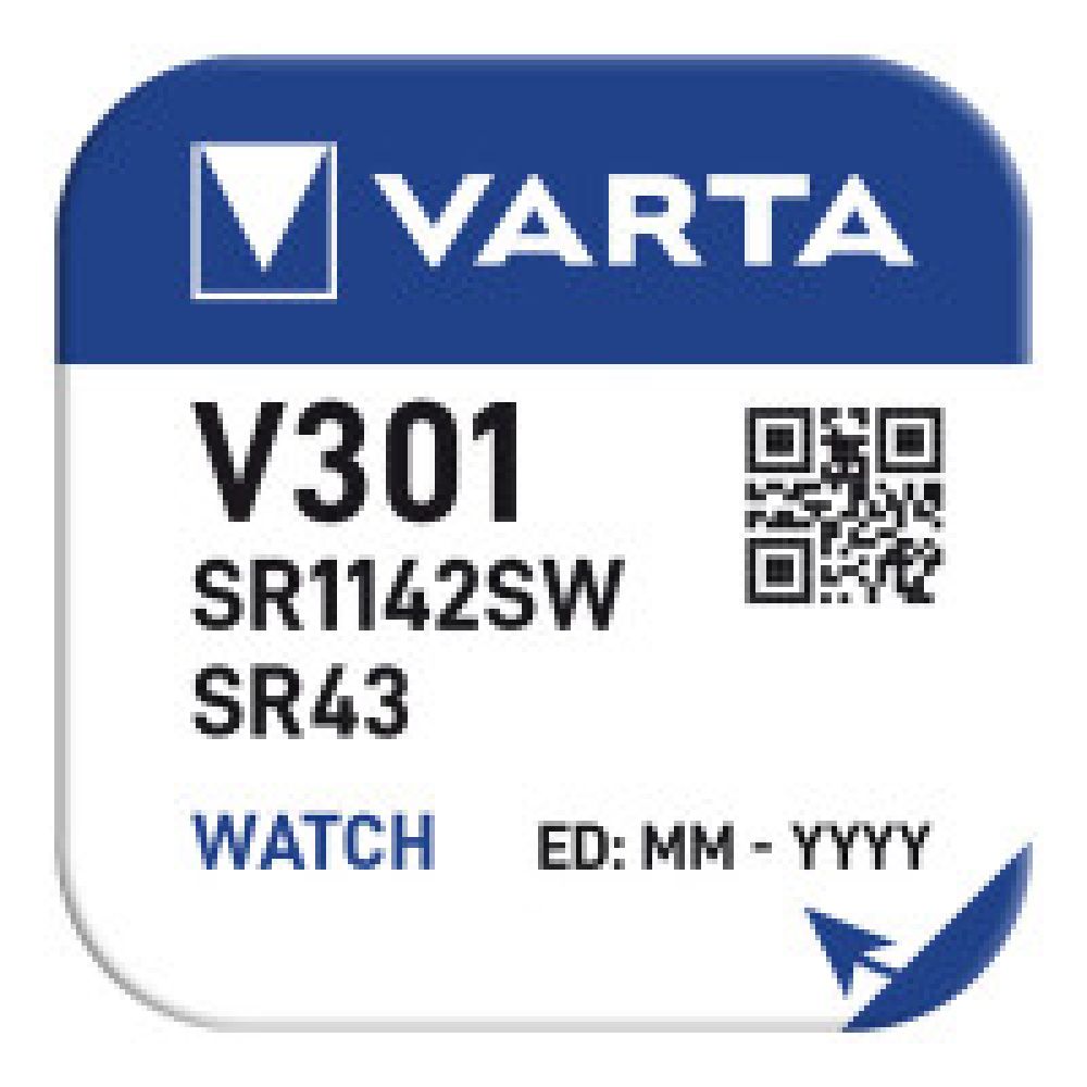 Micropilha de botão silver sr43 - v301 1,55 V ø11,6 x 4,2 mm, watch, blister - Image 2