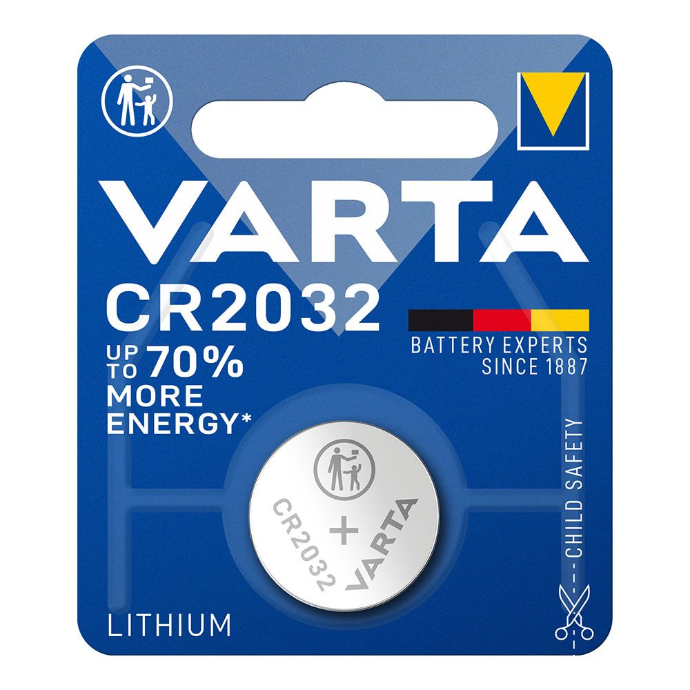 Pilha lithium micro CR2032 3 V Ø20,0 x 3,2 mm blister