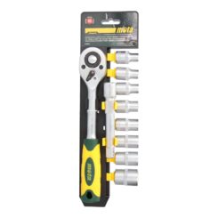 Bocallaves punta torx hembra ½ pulg, juego 10 piezas