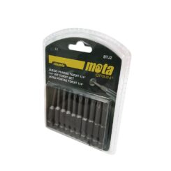 Pontas torx tamper sortidas ¼ POL x 50 mm, jogo 10 peças