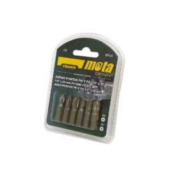 Pontas phillips PH1-2-3 x 25 mm, pozidriv PZ1-2-3 x 25 mm, 6 peças
