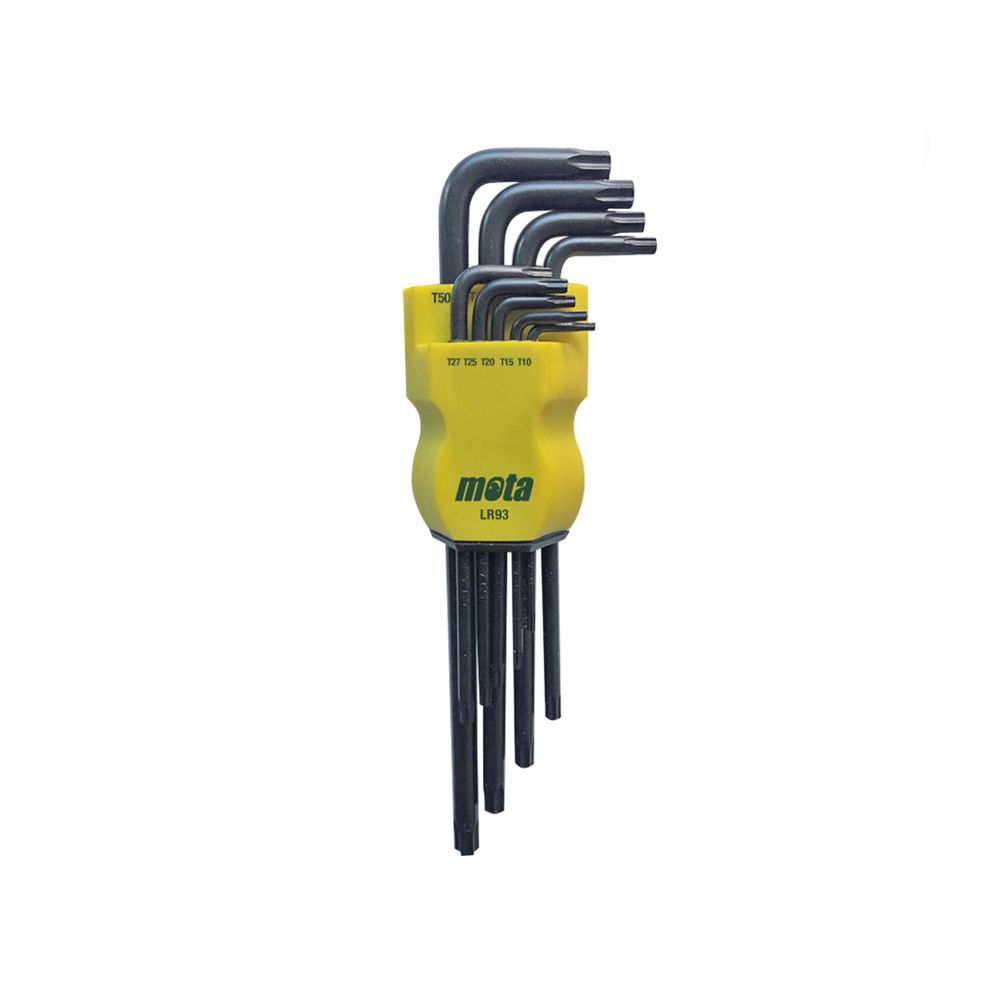 Jogo de chaves torx tamper extra compridas LR93 mota