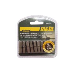 Adaptadores hexagonais t. bola 25 mm ¼ polegada, 10 peças