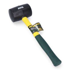 Martelo de borracha com cabo de fibra, 700 g