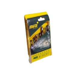 Broca A.R widia e madeira, jogo 9 peças, Ø5,00 - 6,00 - 8,00 mm