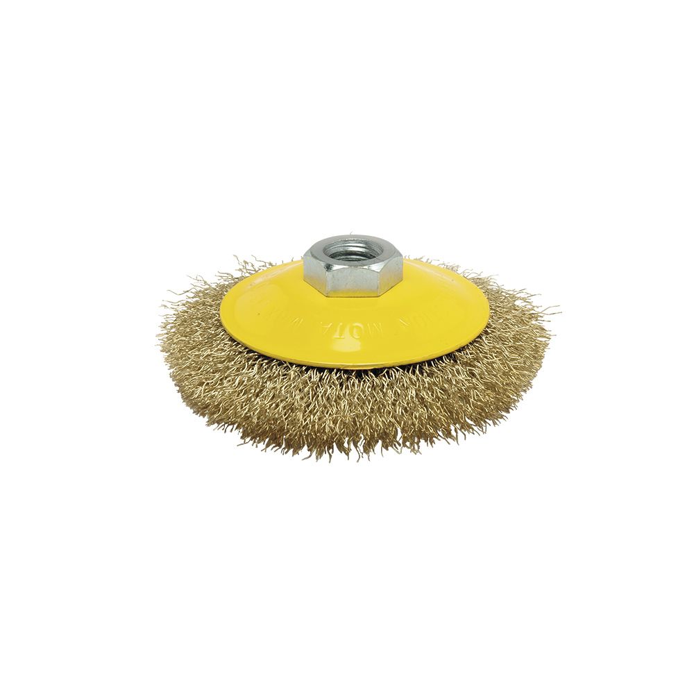 Escova conica de arame ondulado Ø115 mm
