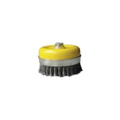 Escova copo de arame trançado retorcido Ø80 mm