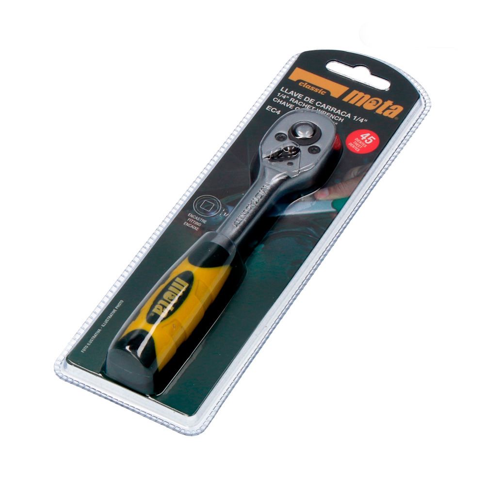 Roquete encaixe ¼ POL 45 dentes cromo vanadio
