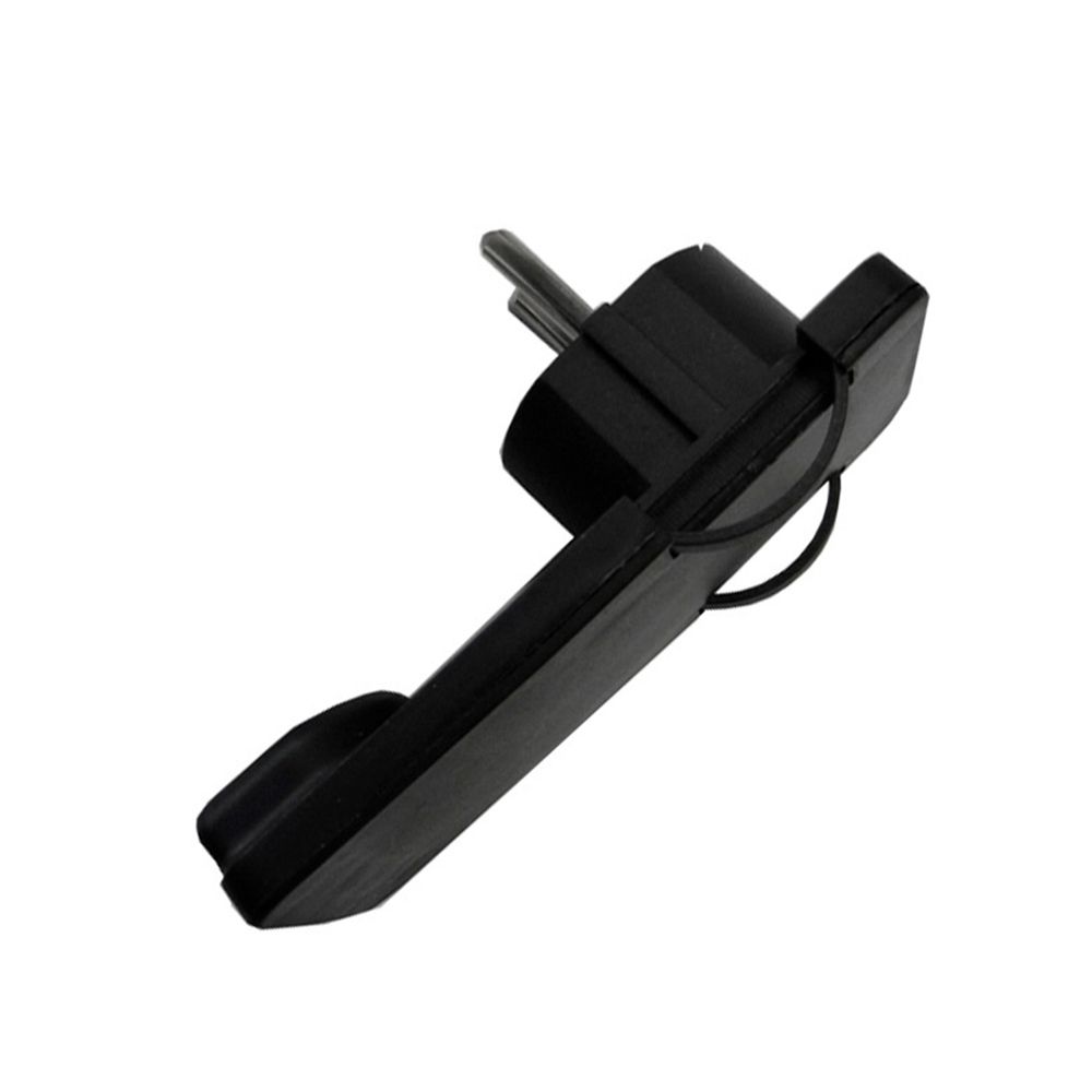 Ficha 2P+T tipo F extra plana 10/16A T/TL 4,8mm (retractilada) preta