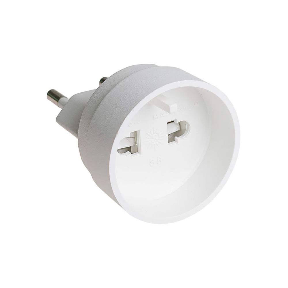 Adaptador de viagem 2P, 10A 250V solera