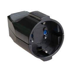 Tomada aérea t/tl 16A 250V IP20 preto. solera 5019N