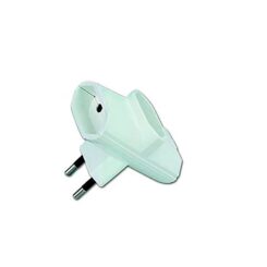 Plug triplo 2P 10A 250V lado branco (embalado em película)