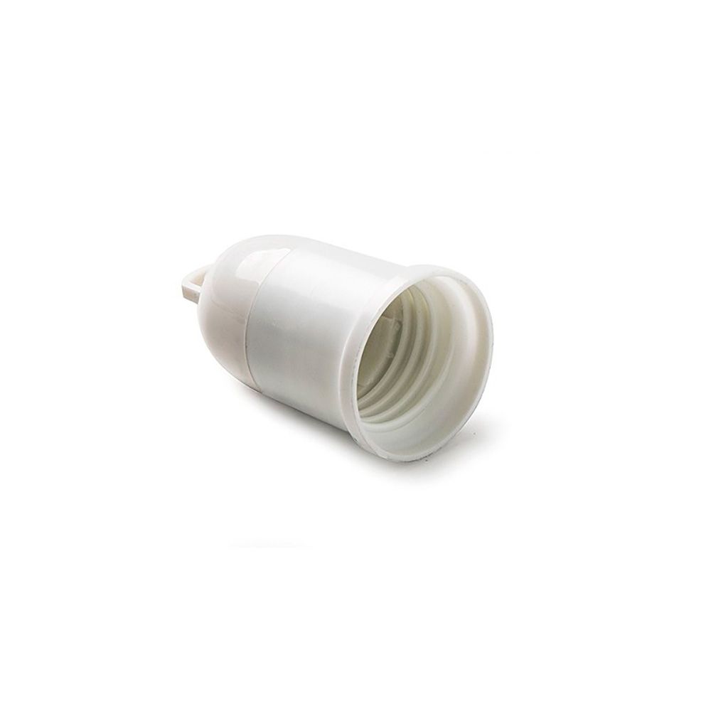 Casquilho E-27 "provisório para obras" branco