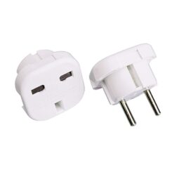 Adaptador europeu - britânico 16 a 250 v branco (encolhível)