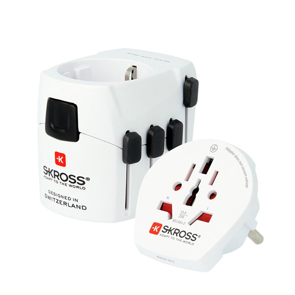 Conjunto de 2 adaptadores multi-viagem skross 1103180
