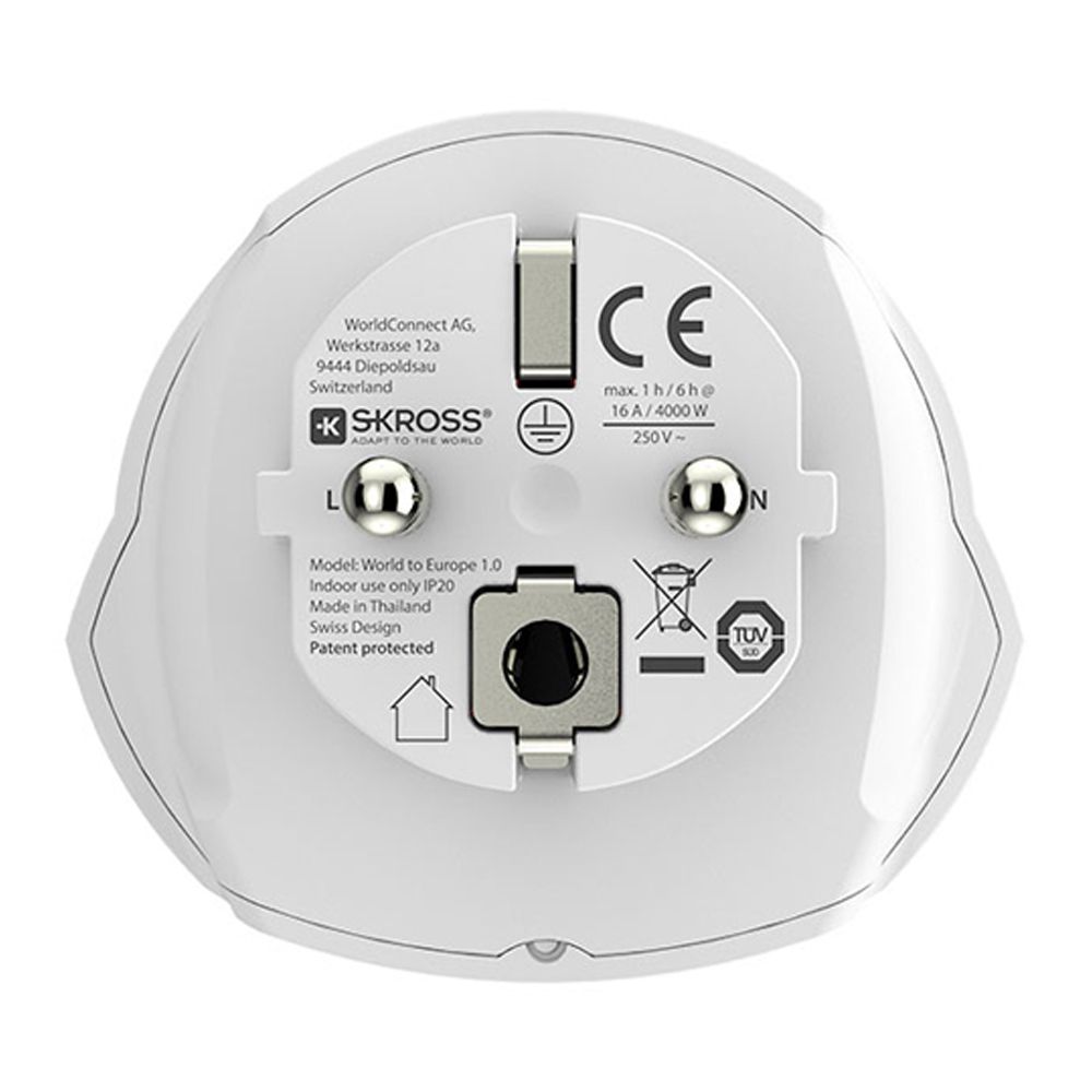 Adaptador mundo para Europa skross 1500211-e - Image 3
