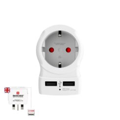 Adaptador europeo a reino unido USB skross 1500280