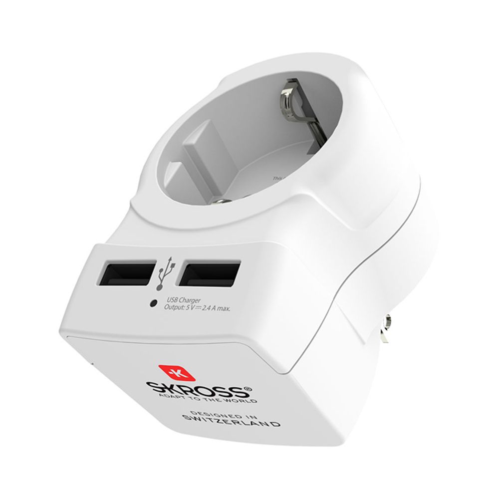 Adaptador europeo a estados unidos USB skross 1500281 - Image 2