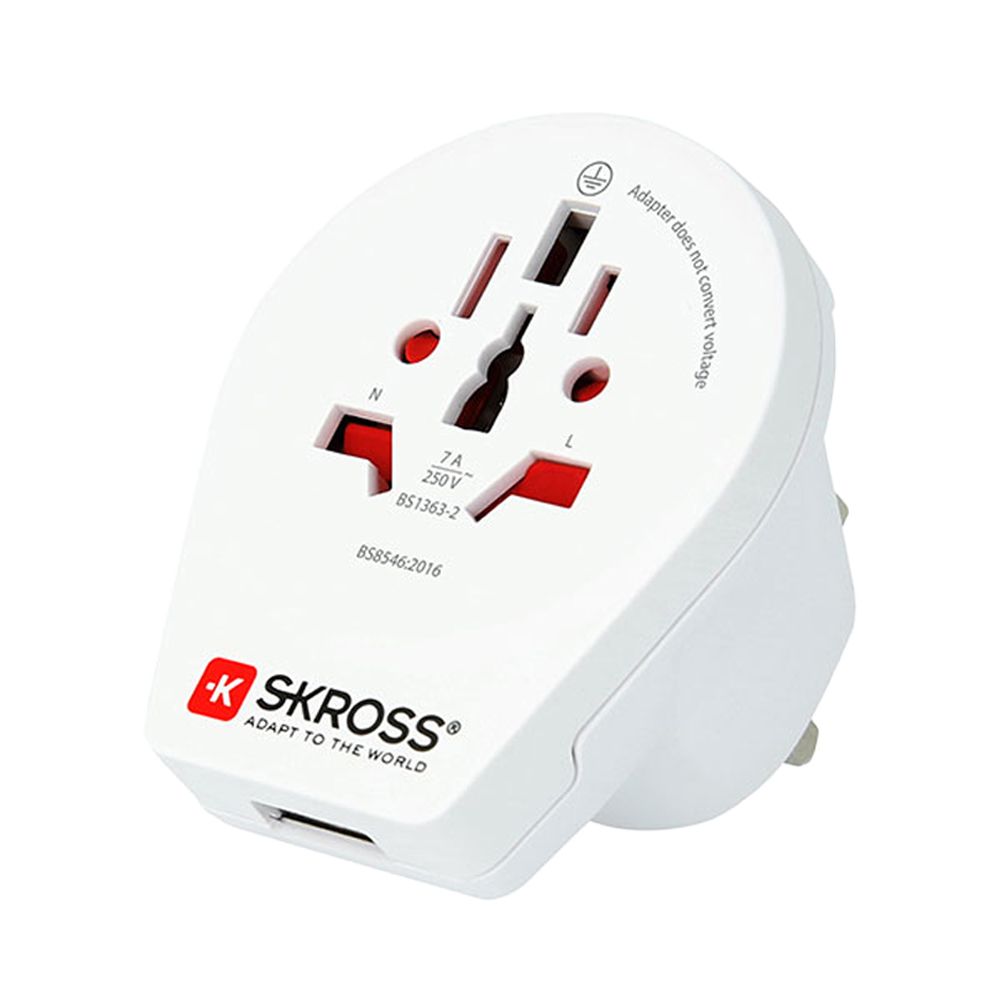 Adaptador mundial a reino unido com USB skross 1500267 - Image 2