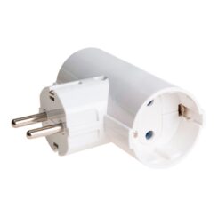 Adaptador duplo 2P+T schuko 16A 250 v~ branco
