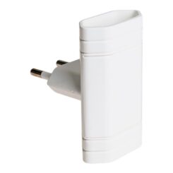 Adaptador duplo 2P+T 10A 250 v~ branco
