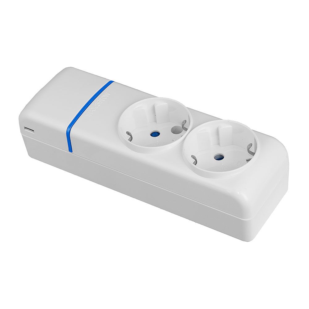 Base múltipla com 2 tomadas 2p+t, 16 a 250 v, sem cabo
