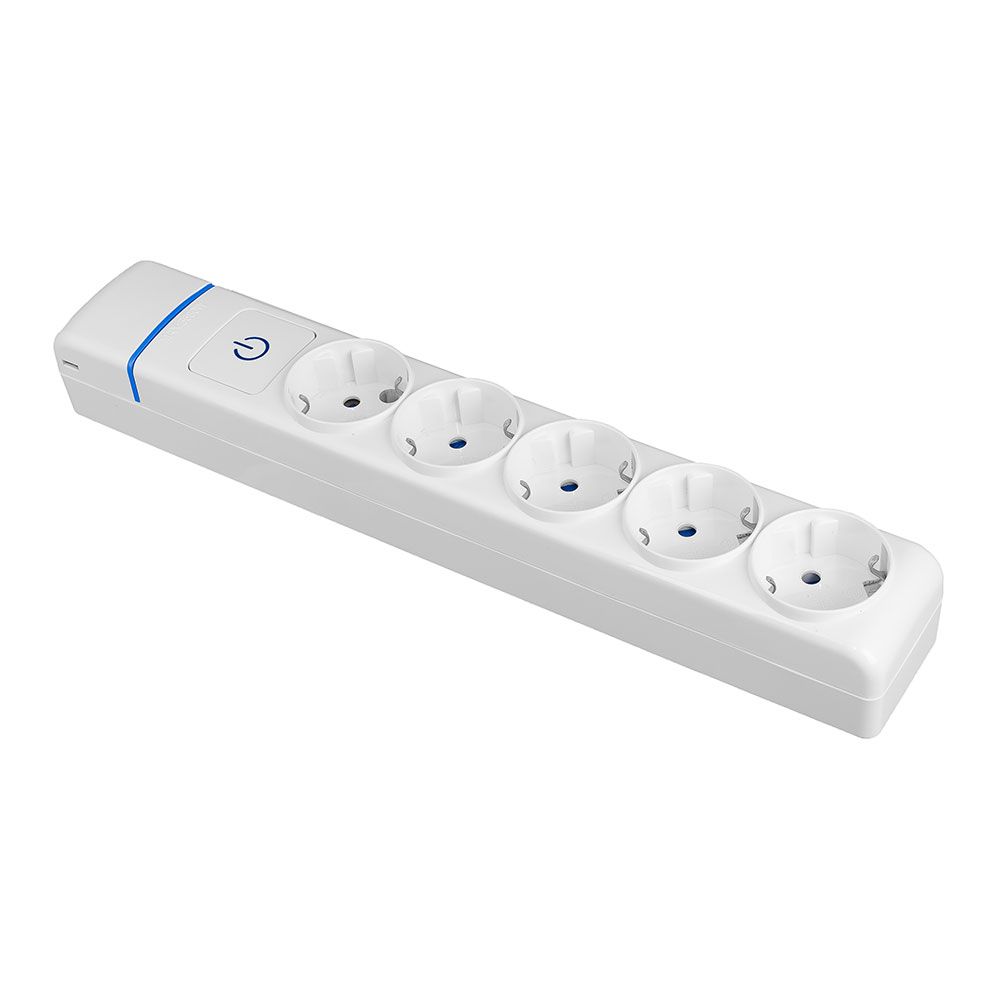 Base múltipla com 5 tomadas 2p+e, 16 a 250 v, sem cabo, com switch