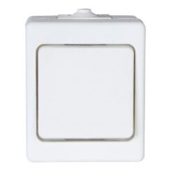 Interruptor comutador de superfície 10AX 250V~, branco