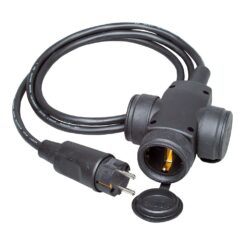 Prolongador aéreo bipolar triplo H07RN-F 3G1,5mm²  com ficha, 1,5M. kopp