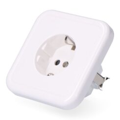 Flush t/t base schuko tipo 10/16 a 250 V, branco (embalado em película)