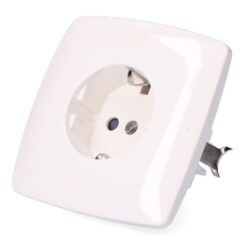 Flush flush t/t base schuko tipo 10/16 a 250 V, branco (embalado em película)