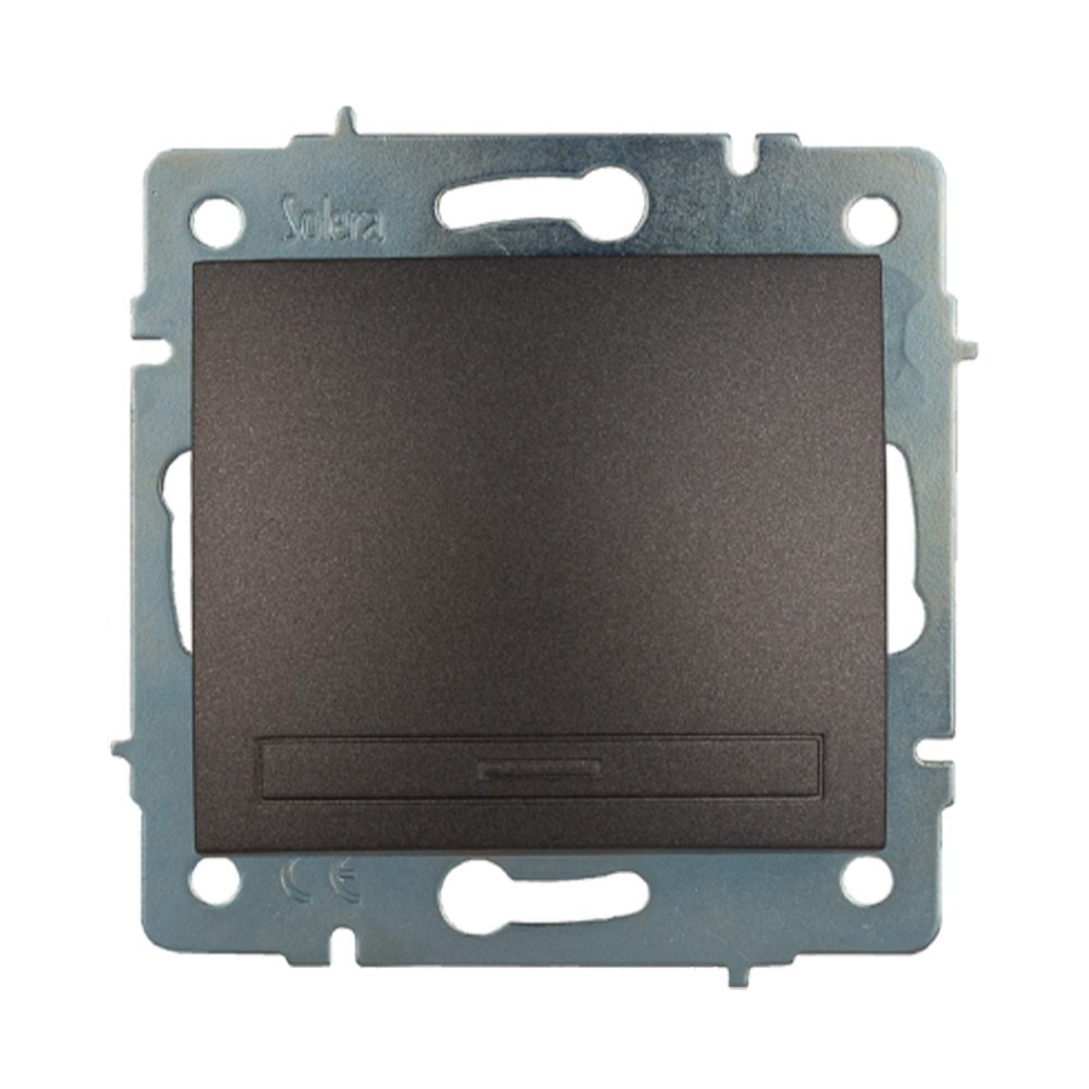 Interruptor de embutir sem moldura 10 AX 250 v~ grafite