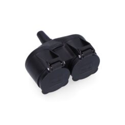 Ficha dupla de borracha t/tl IP44 16 A com tampas