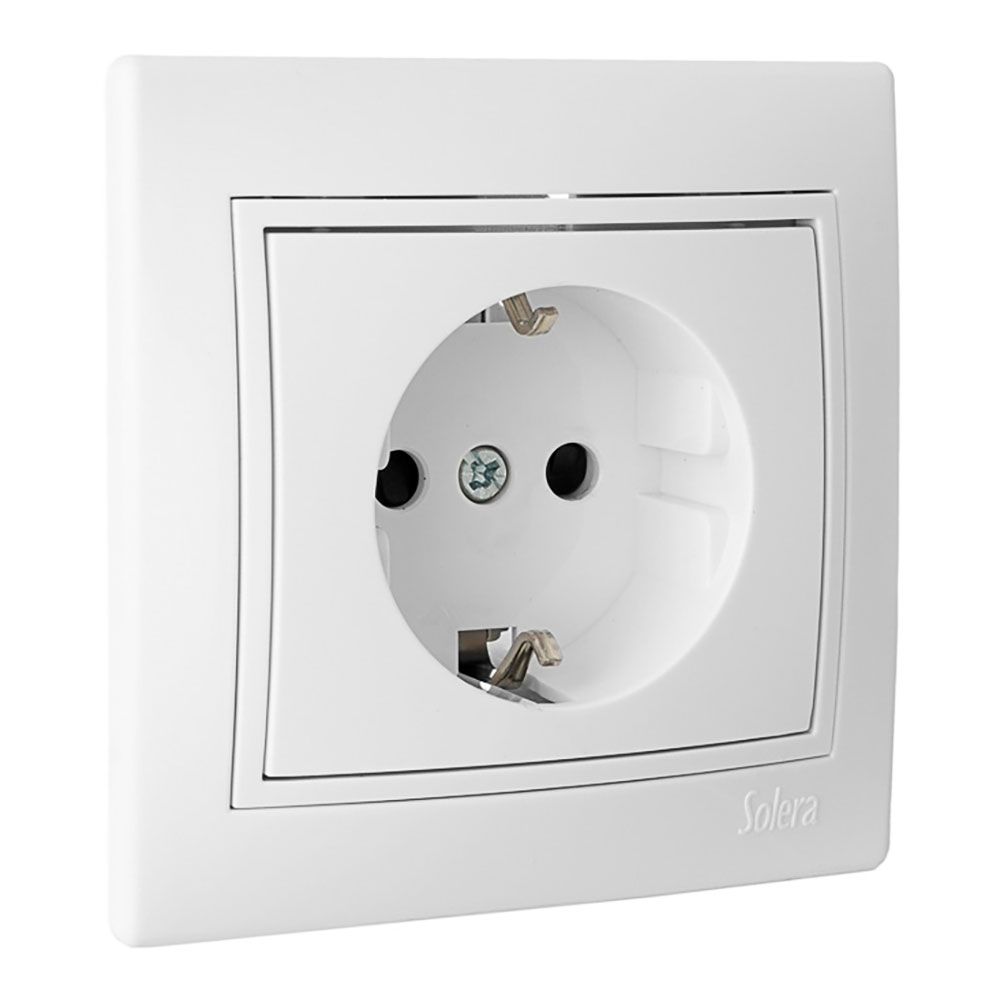 Base bipolar com t/tl 16 A 250 V, série europa, solera erp60u