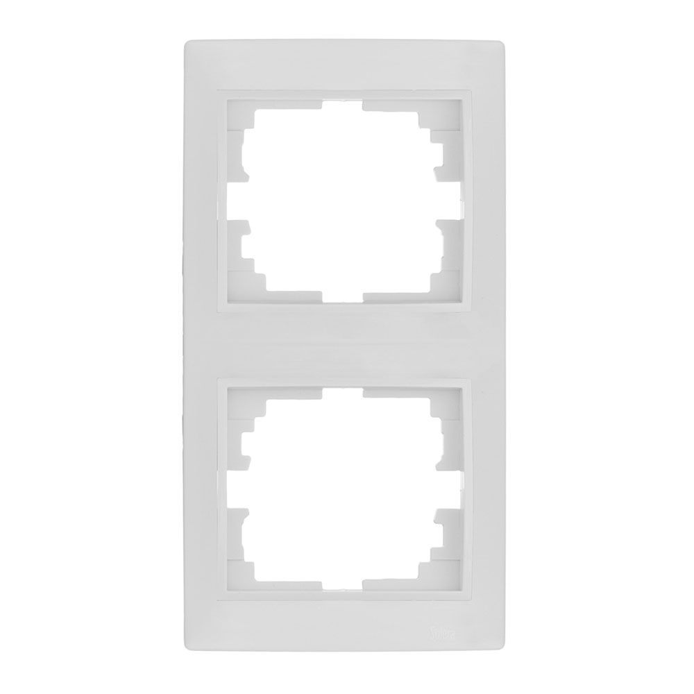 Espelho vertical duplo branco 81x154x10mm série europa solera ERP62U
