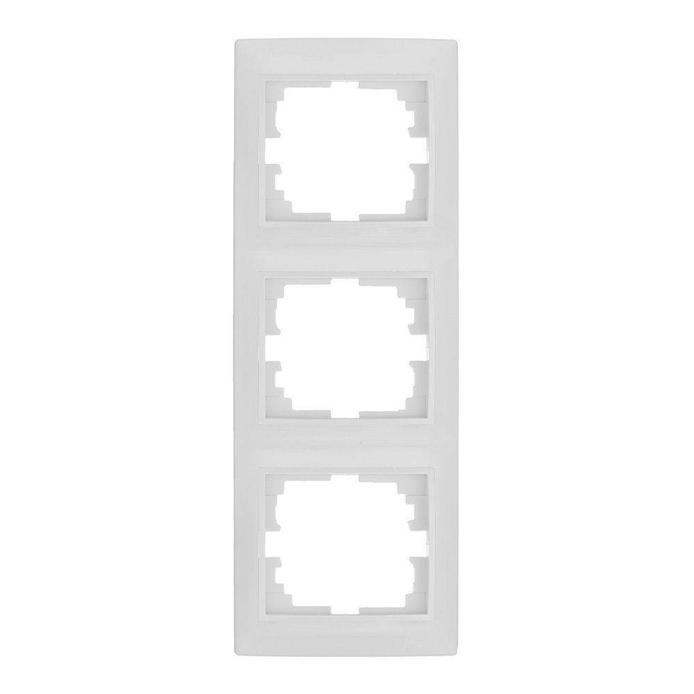 Espelho vertical triplo branco 81x225x10mm série europa solera ERP63U