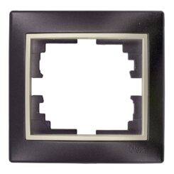 Espelho simples, espelho preto e ARO pérola 83x81x10mm série europa solera ERP71NU