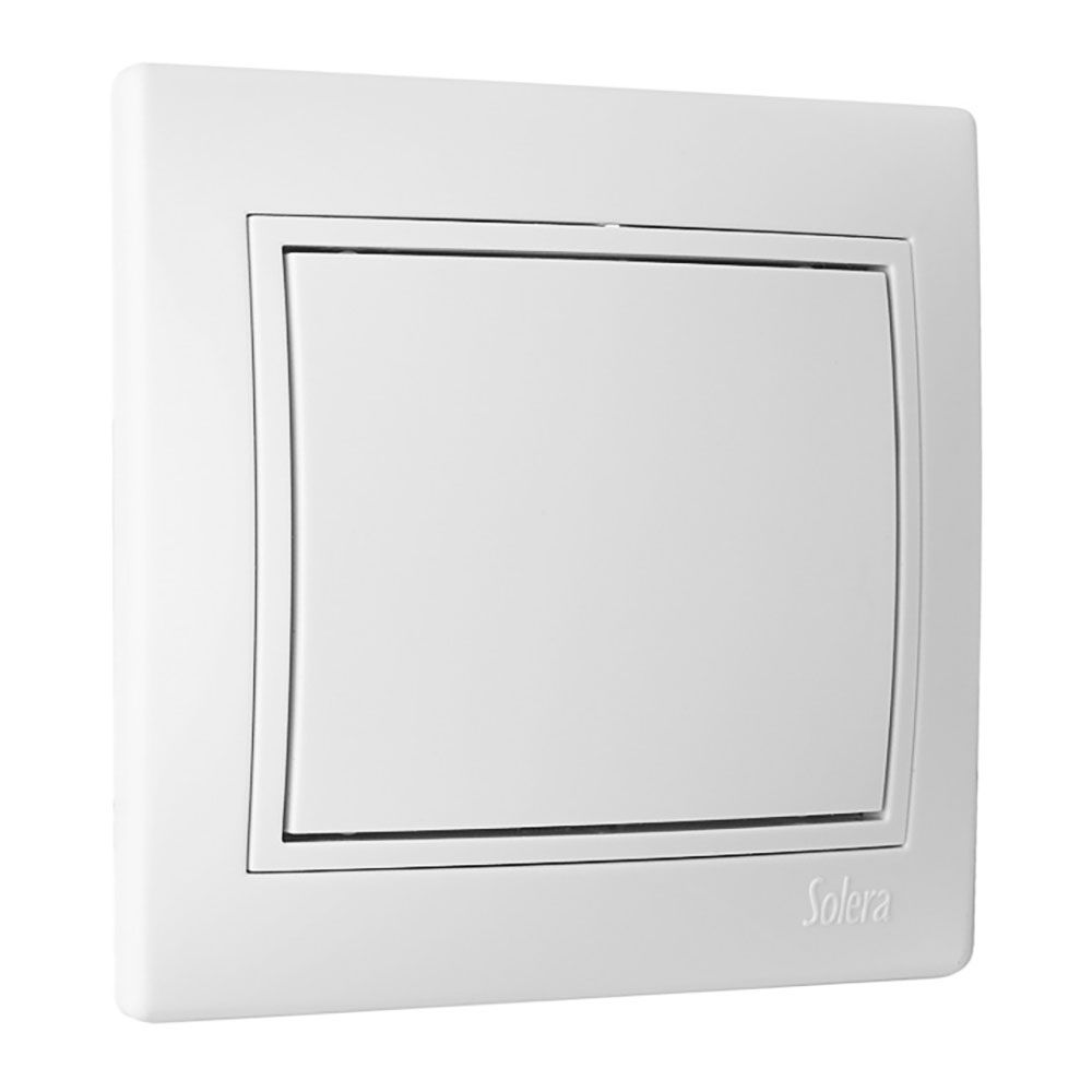 Tampa cega de embutir branco série europa solera ERP75U