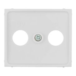 Tampa para tomada de sinal tv/r COR branco série europa solera ERP47TLV