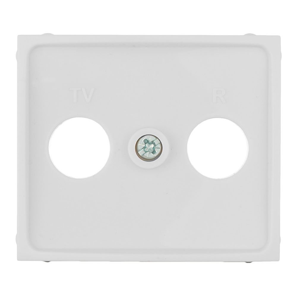 Tampa para tomada de sinal tv/r COR branco série europa solera ERP47TLV