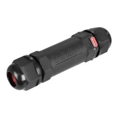 Conector para luminárias para exterior com válvula anti-condensação 10x2,6cm 3P IP68 black series solera (retractilado) CE-3PV