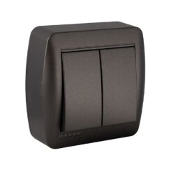 Comutador de escada duplo 10AX 250V~. de superfície. serie mural