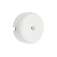 Caixa de junção de superfície, acabamento em porcelana Ø110mm, estrutura interior Ø80x40mm, série vintage, branco