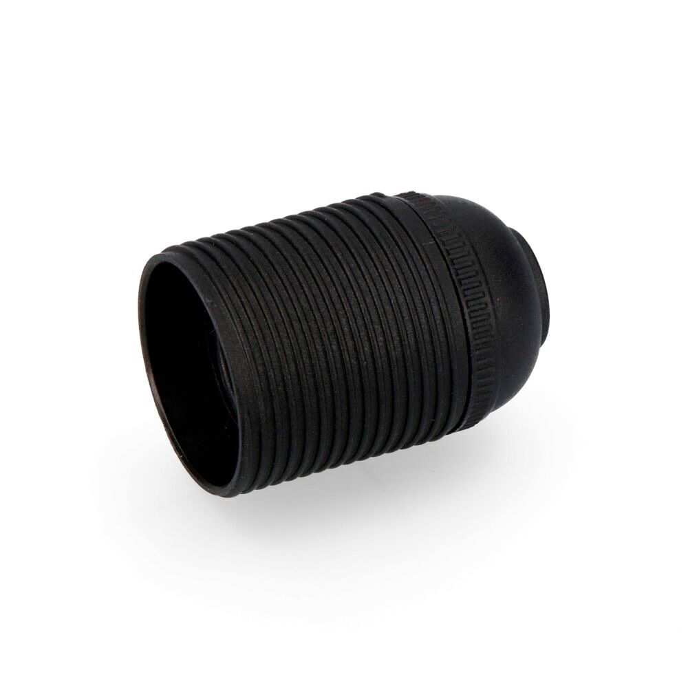 Casquilho com rosca E-27 homologado preto solera 6829CRN
