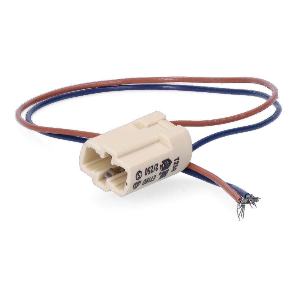 Casquilho 250V base G-9 com cabo 10cm
