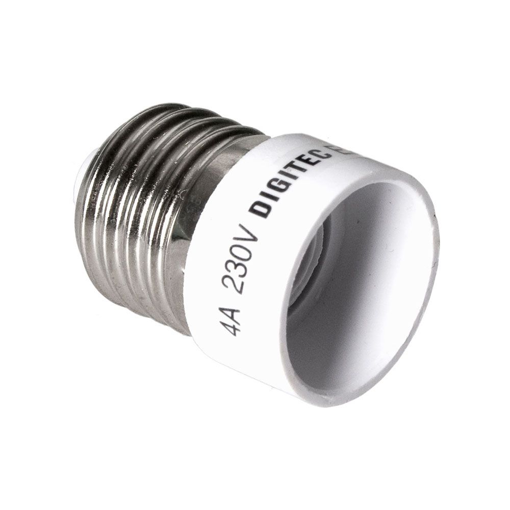 Adaptador de soquete para suporte de lâmpada E27 a e14 (apenas instalações de 12 V ou inferiores)
